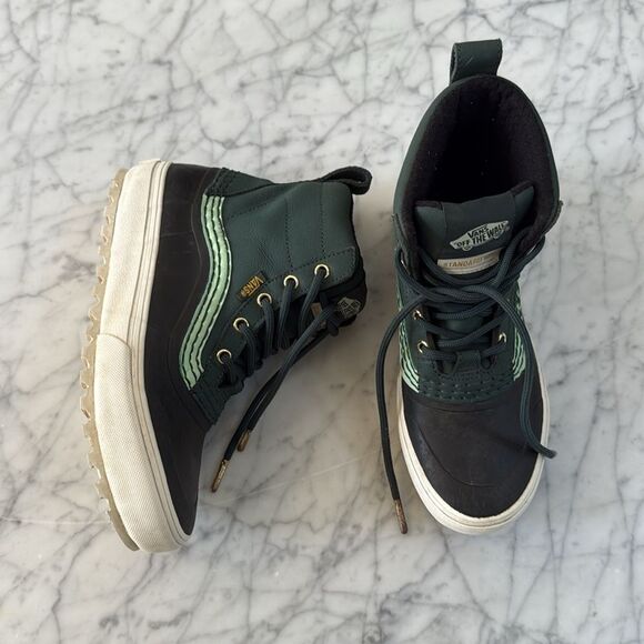 Vans Mens Standard Mid Snow Mte Green Snow Rainboots Size 6 main image 4